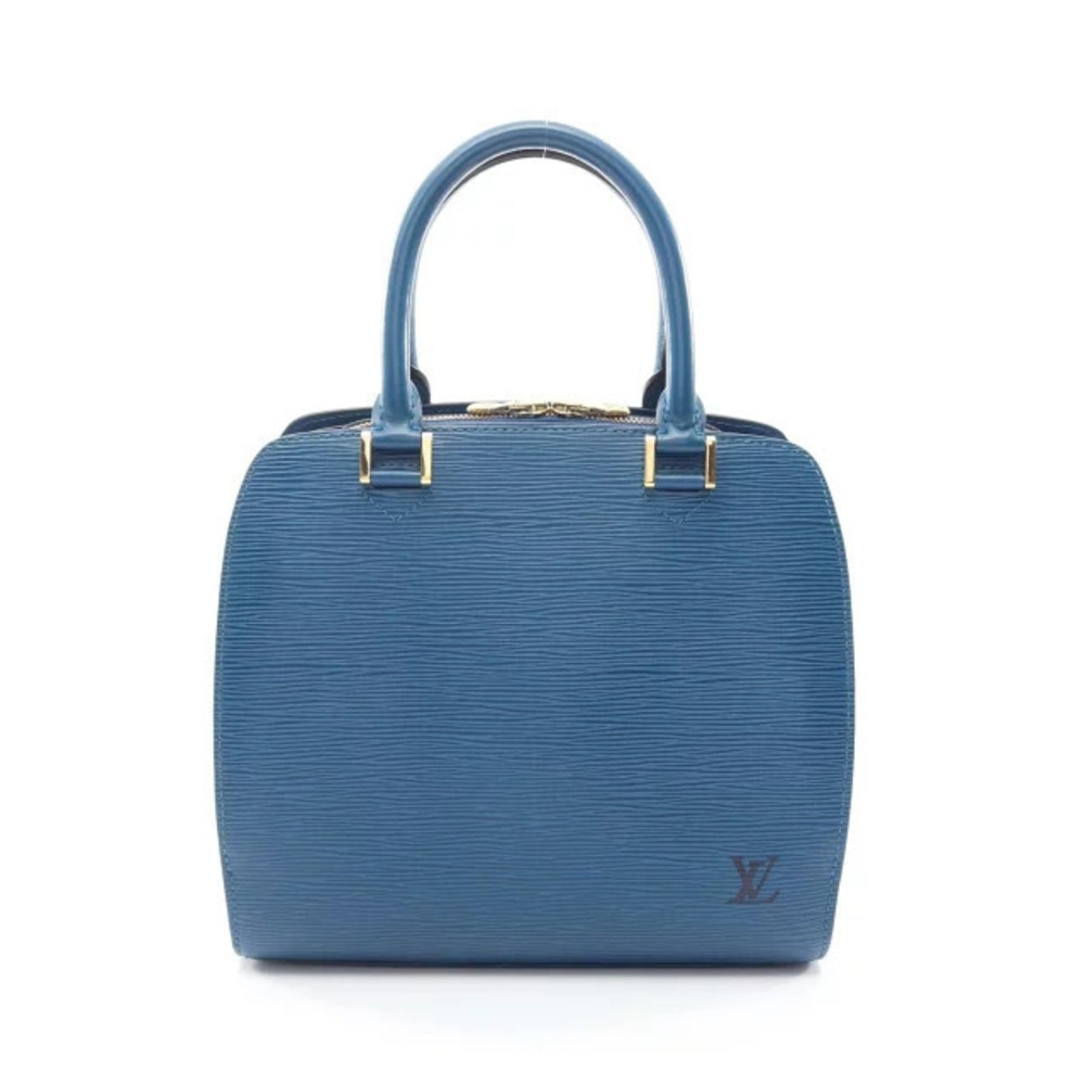 Louis Vuitton Pont Neuf Handbag Leather Epi Blue